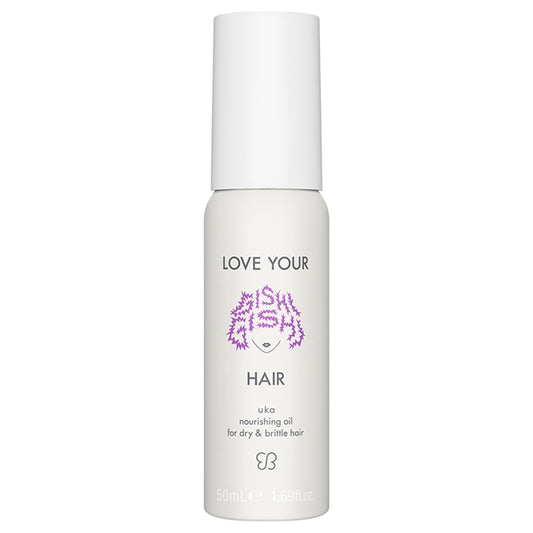 uka LOVE YOUR GISHIGISHI HAIR nourishing oil for dry & brittle hair, 50ml