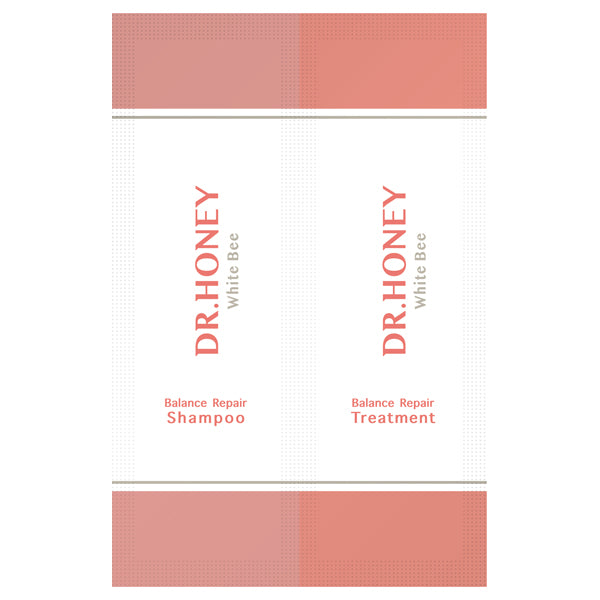 DR.HONEY White Bee Balance Repair Shampoo & Treatment Trial Set, 10ml, 10g