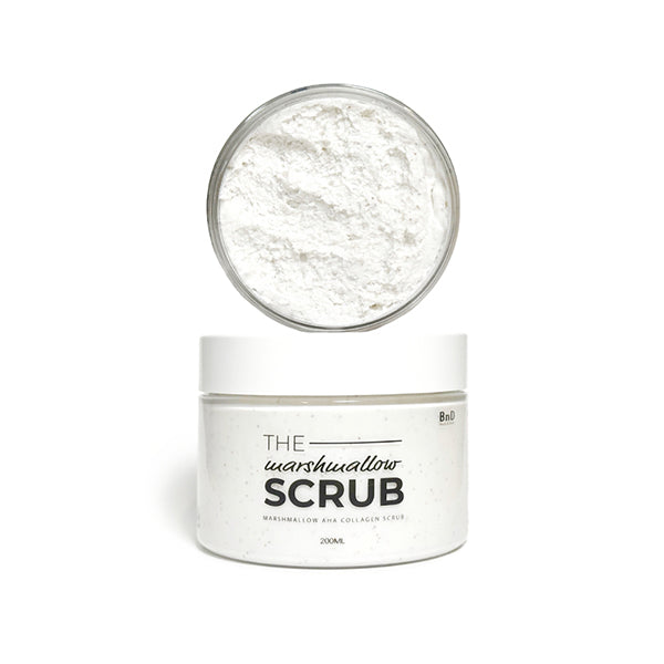 Marshmallow Collagen AHA Scrub, 200ml, Baby Powder