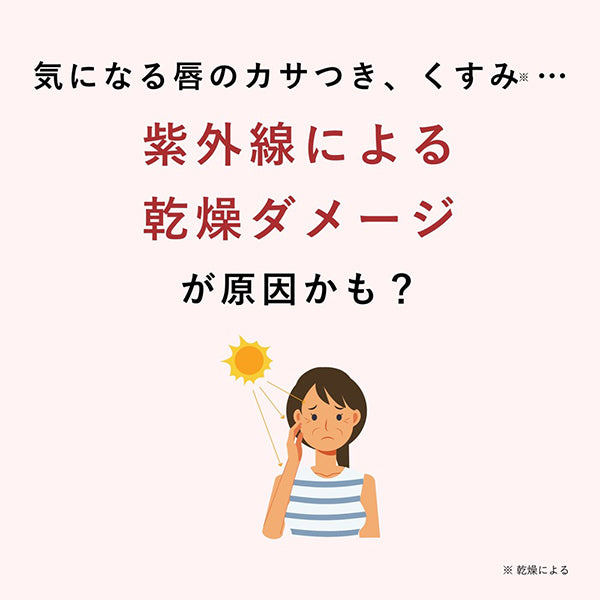 Lip Balm UV, SPF25, PA++, After-bath Red, 2.2g, Fragrance-free