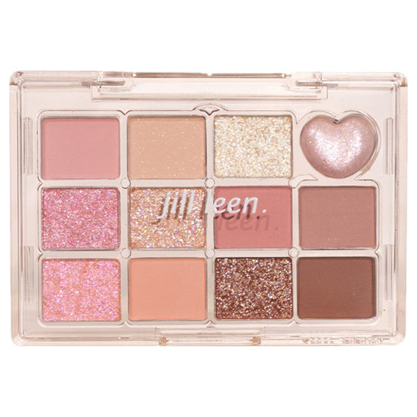 jill leen. ジルリーン Shining 12-color mini eyeshadow, HT05, 7.2g