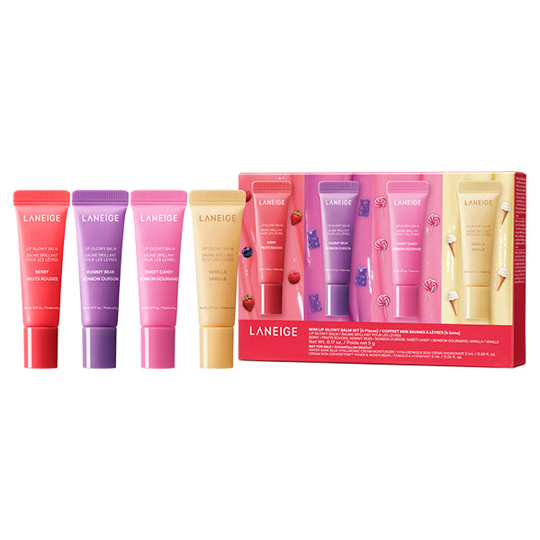 LANEIGE Lip Glowy Balm Mini Set, 5g×4