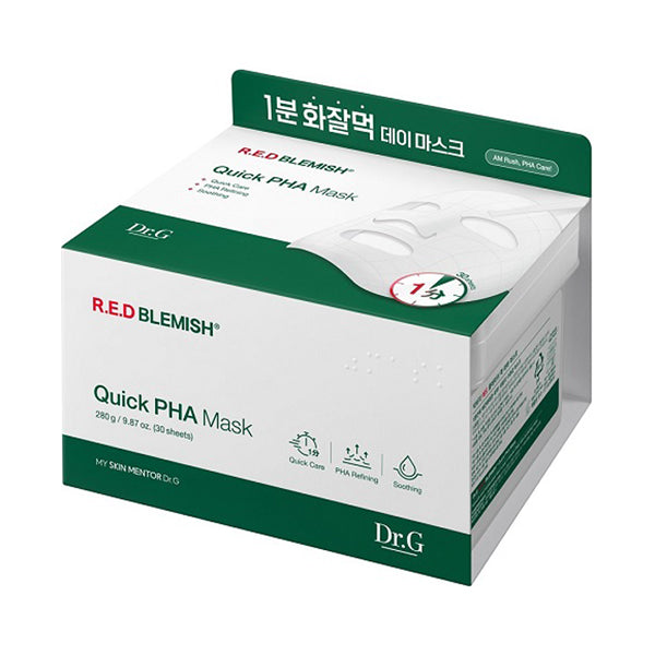 Dr.G R.E.D BLEMISH Quick PHA Mask, 30 sheets