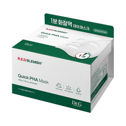 Dr.G R.E.D BLEMISH Quick PHA Mask, 30 sheets