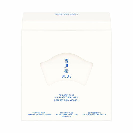 Sekkisei BLUE Skincare Trial Kit II, 40g, 30ml, 12g