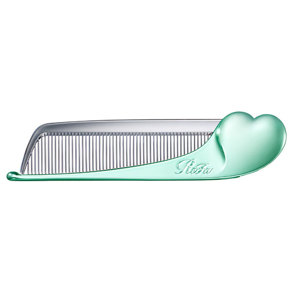 ReFa Heart Comb Islay, Emerald, Approx. 127 x 31 x 11 mm (folded)