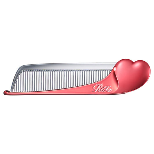 ReFa Heart Comb Aira, Shine Red, Approx. 127 x 31 x 11 mm (folded)