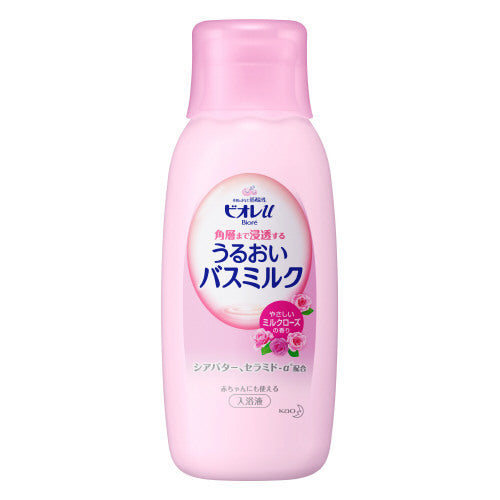 Moisturizing bath milk, Gentle milk rose scent, 600ml, Milk rose scent