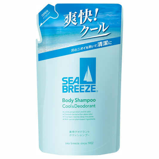 SEA BREEZE Body Shampoo Cool & Deodorant Refill, 330ml