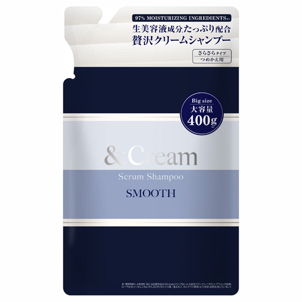 &Cream Serum Shampoo Smooth Refill, 400g