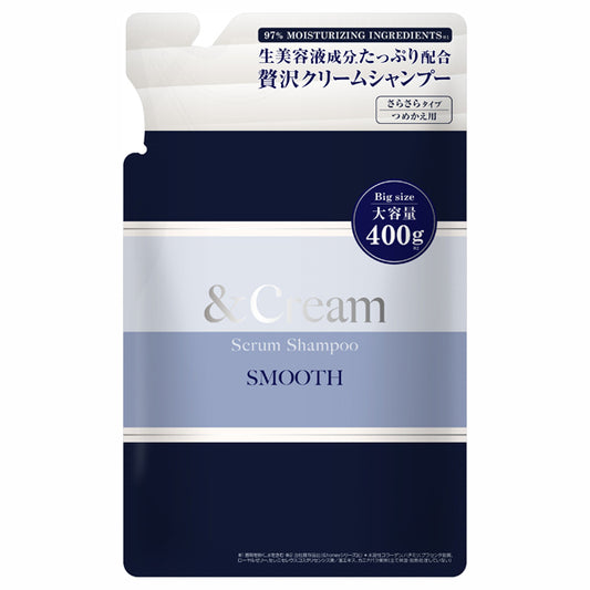 &Cream Serum Shampoo Smooth Refill, 400g