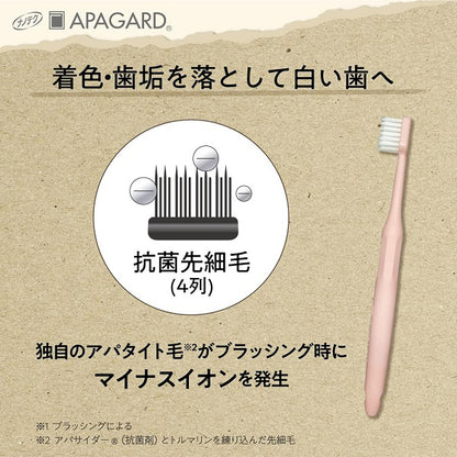 APAGARD eco Toothbrush, Sakura/Kinari/Asagi, 1pc