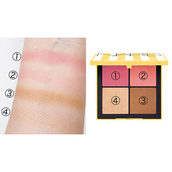 Hot Escape Cheek Palette, II, 3.5g x 4