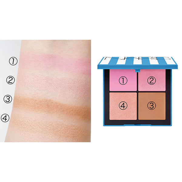 Hot Escape Cheek Palette, I, 3.5g x 4