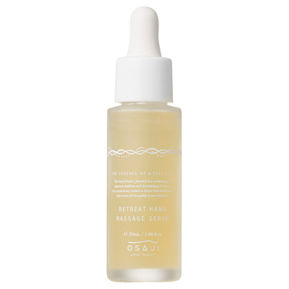OSAJI Retreat Hand Massage Serum, 30ml (Aomoji, Lavender, Geranium)