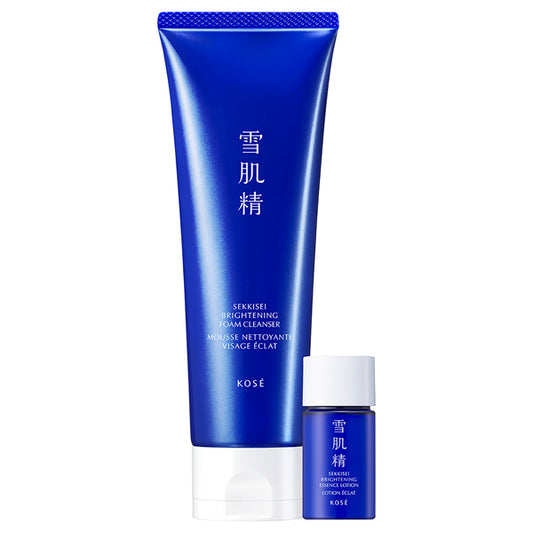 Medicated Sekkisei Brightening Cream Wash Kit (130g + 14ml)