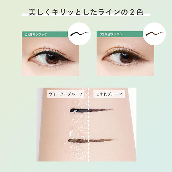 Smudge-proof liquid eyeliner, 01 Rich Black, 3g