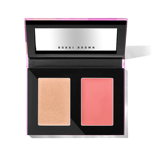 Cream Glow Highlighter & Pot Rouge Duo, Peach Glow Duo, 8g