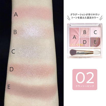 CEZANNE Face & Eye Palette (02 Classy Pink)