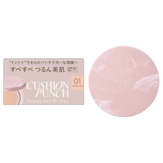 KiSS Cushion Punch, SPF50+ PA++++, 01, 13g