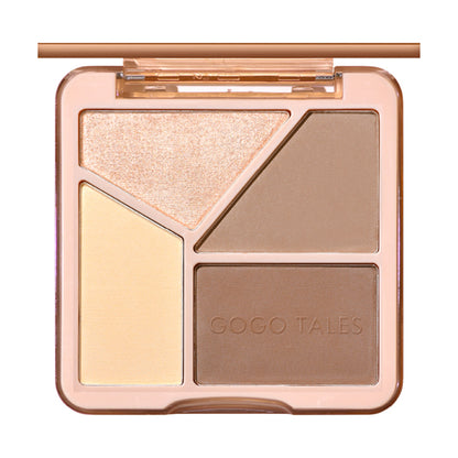 GOGO TALES My Shading Highlight Palette (02 Warm Tone), 12.5g