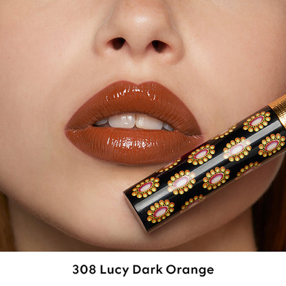 Gucci Beauty Rouge de Beauté Briand, 308 Lucy Dark Orange