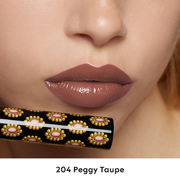 Gucci Rouge de Beaute Briand, 204 Peggy Taupe, 1.8g, Beautiful, radiant shine