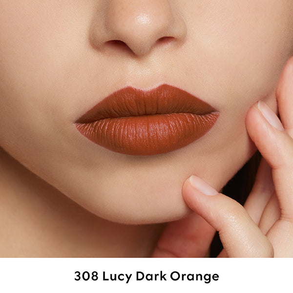 Gucci Rouge à Lèvres Matte, 308 Lucy Dark Orange, 3.5g, Velvety smooth and rich matte finish