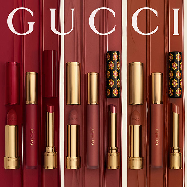 Gucci Rouge à Lèvres Matte, 302 Agatha Orange, 3.5g, Velvety smooth and rich matte finish