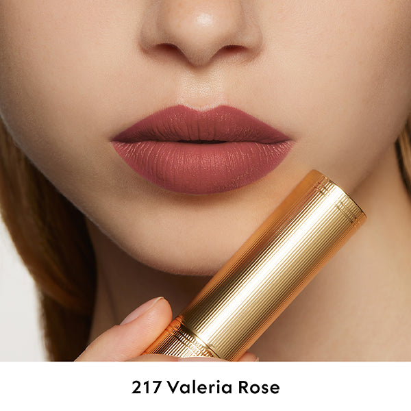 Gucci Rouge à Lèvres Matte, 217 Valeria Rose, 3.5g, Velvety smooth and rich matte finish