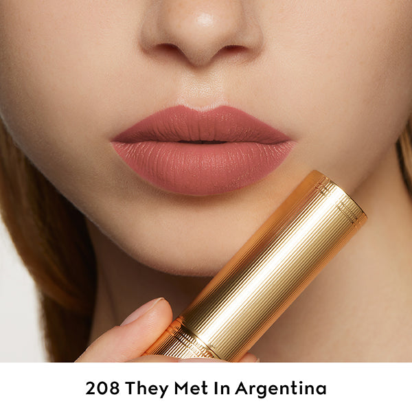 Gucci Rouge à Lèvres Matte, 208 They Met in Argentina, 3.5g, Velvety smooth and rich matte finish