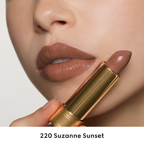 Gucci Rouge à Lèvres Satin, 220 Suzanne Sunset, 3.5g, Satin-like smooth finish