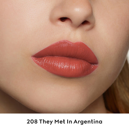 Gucci Rouge à Lèvres Satin, 208 They Met in Argentina, 3.5g, Satin-smooth finish