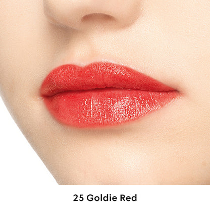 Gucci Rouge à Lèvres Voiles, 25* Goldie Red, 3.5g, Sheer and delicate finish