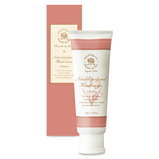 Natural Perfumed Hand Cream, 50g, Tulip Rose