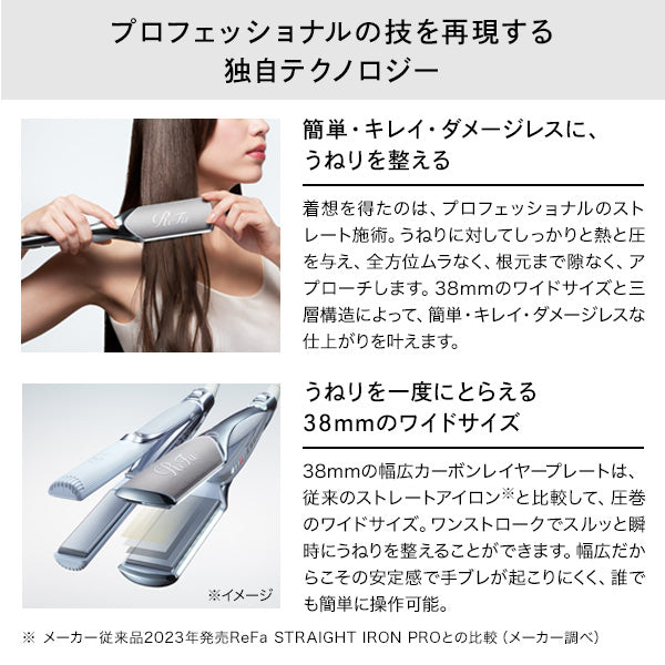 ReFa Power Straight Iron Pro (White)