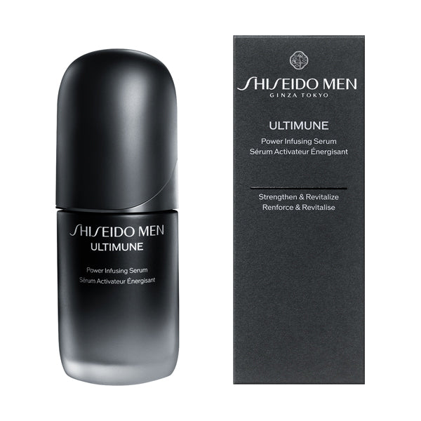SHISEIDO MEN Ultimune Power Infusing Serum, 50ml, For a smooth finish without stickiness, Citrus and Bamboo Green scent
