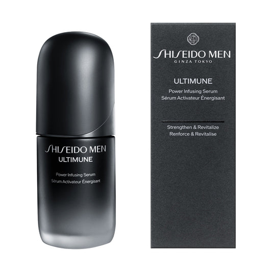 SHISEIDO MEN Ultimune Power Infusing Serum, 50ml, For a smooth finish without stickiness, Citrus and Bamboo Green scent