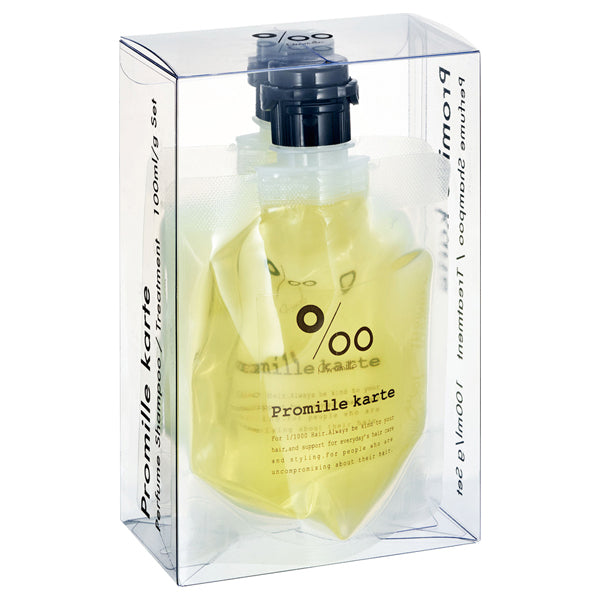 Promille karte Perfume Shampoo & Treatment Set (No.2 Yellow), 100ml + 100g