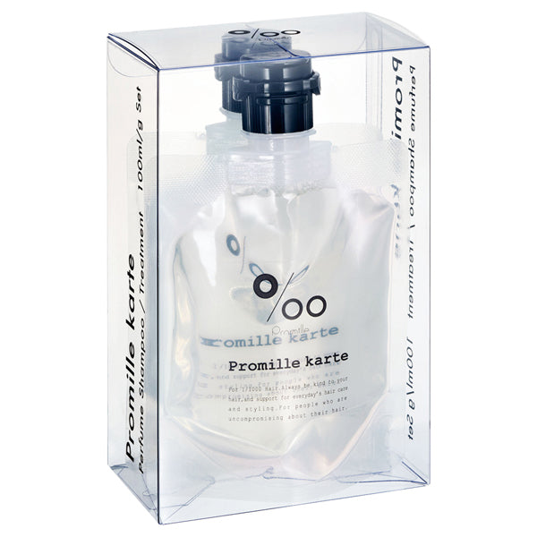 Promille karte Perfume Shampoo & Treatment Set (No.1 White), 100ml + 100g