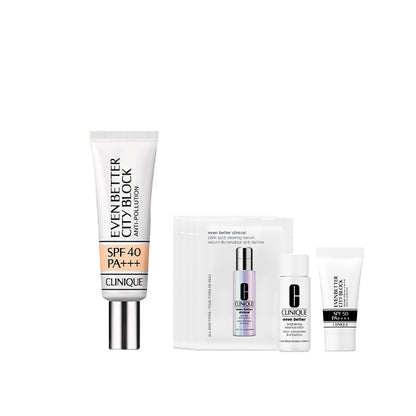 Selectable Base Makeup Set (Even Better City Block Pollution 40 N), SPF40 PA+++, 30ml, 7ml, 1ml x 4, 7ml