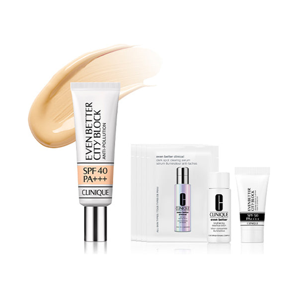 Selectable Base Makeup Set (Even Better City Block Pollution 40 N), SPF40 PA+++, 30ml, 7ml, 1ml x 4, 7ml