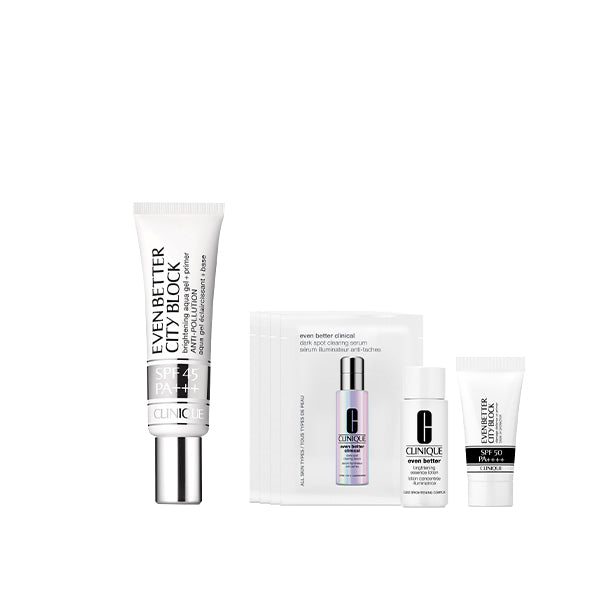 Choose your base makeup set (Even Better City Block Aqua Gel 45), SPF45 PA+++, 30ml, 7ml, 1ml x 4, 7ml