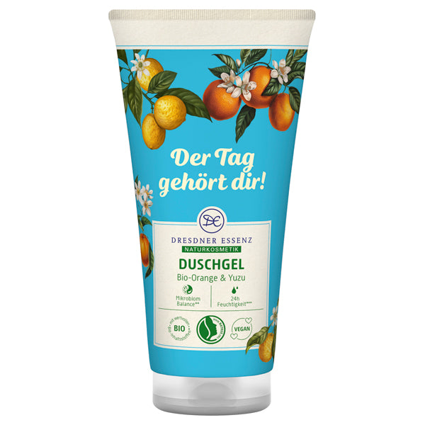 DRESDNER ESSENZ Organic Shower Gel, 200ml (Orange & Yuzu)