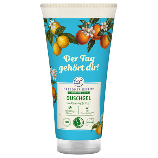 DRESDNER ESSENZ Organic Shower Gel, 200ml (Orange & Yuzu)