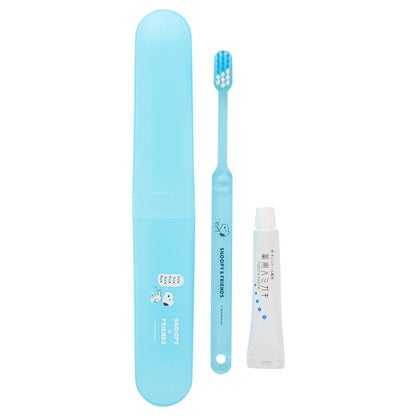 PEANUTS Snoopy & Friends Toothbrush Set (Blue), 1 Unit/11g