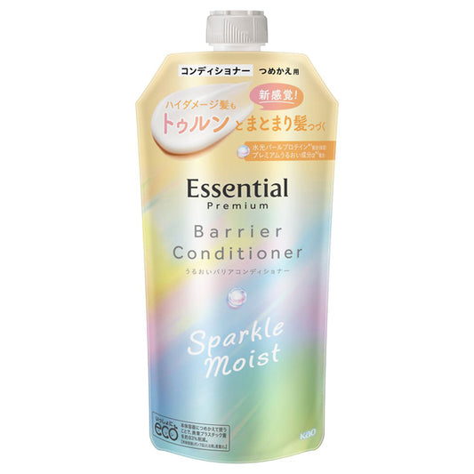 Essential Premium Moisture Barrier Conditioner Sparkle Moist, 330ml, White Peach & Musk Scent (Refill)