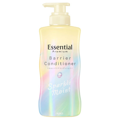 Essential Premium Moisture Barrier Conditioner Sparkle Moist Pump, 430ml (White Peach & Musk)