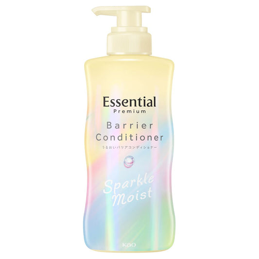 Essential Premium Moisture Barrier Conditioner Sparkle Moist Pump, 430ml (White Peach & Musk)