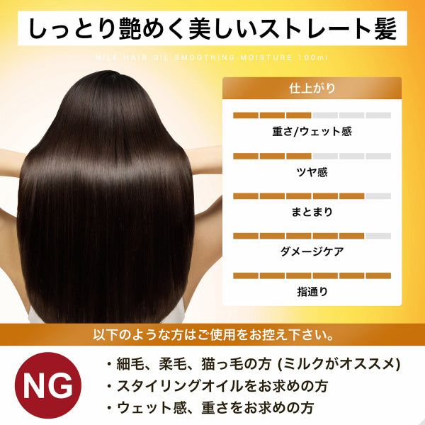 NILE Hair Oil Smoothing Moisture (California), 100ml